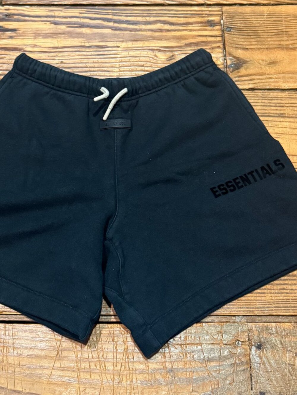 Essentials Fear of God Black Sweat Shorts Durable Stretchy Womens Size 14/16